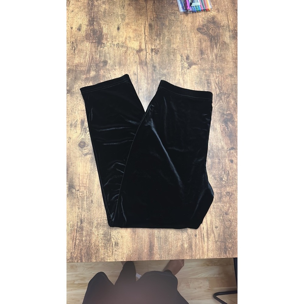 Vintage Soft Works women's Montreal Black Velvet High-Waist Pants